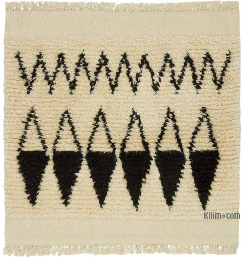 New Moroccan Style Hand-Knotted Tulu Rug - 3' 4" x 3' 3" (40" x 39") - K0072959