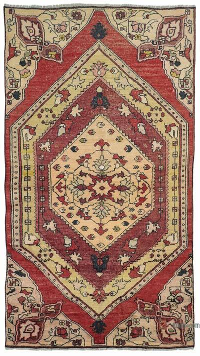 Vintage Turkish Hand-Knotted Rug - 4' 4" x 8' 1" (52" x 97")