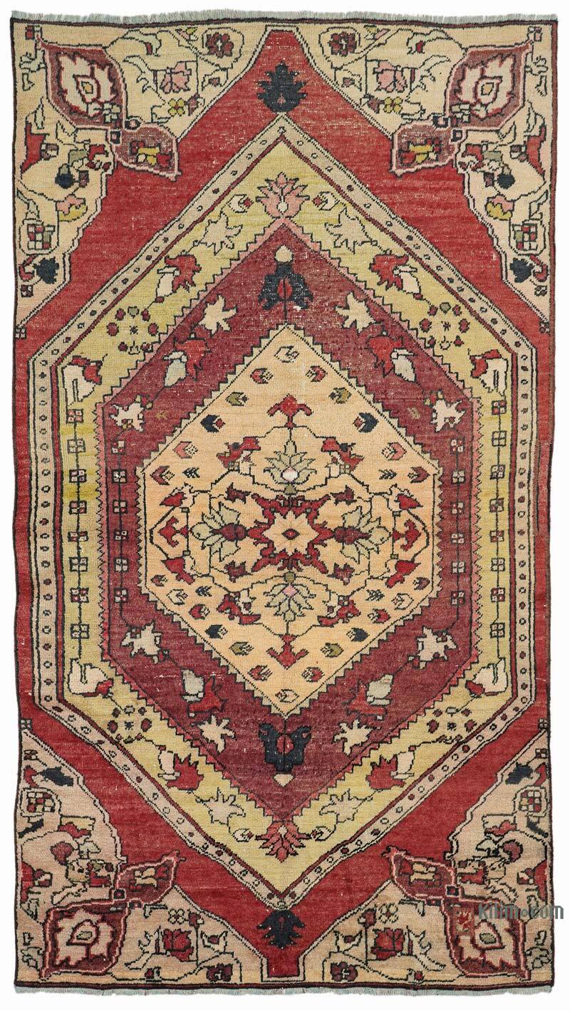 Vintage Turkish Hand-Knotted Rug - 4' 4" x 8' 1" (52" x 97") - K0072961