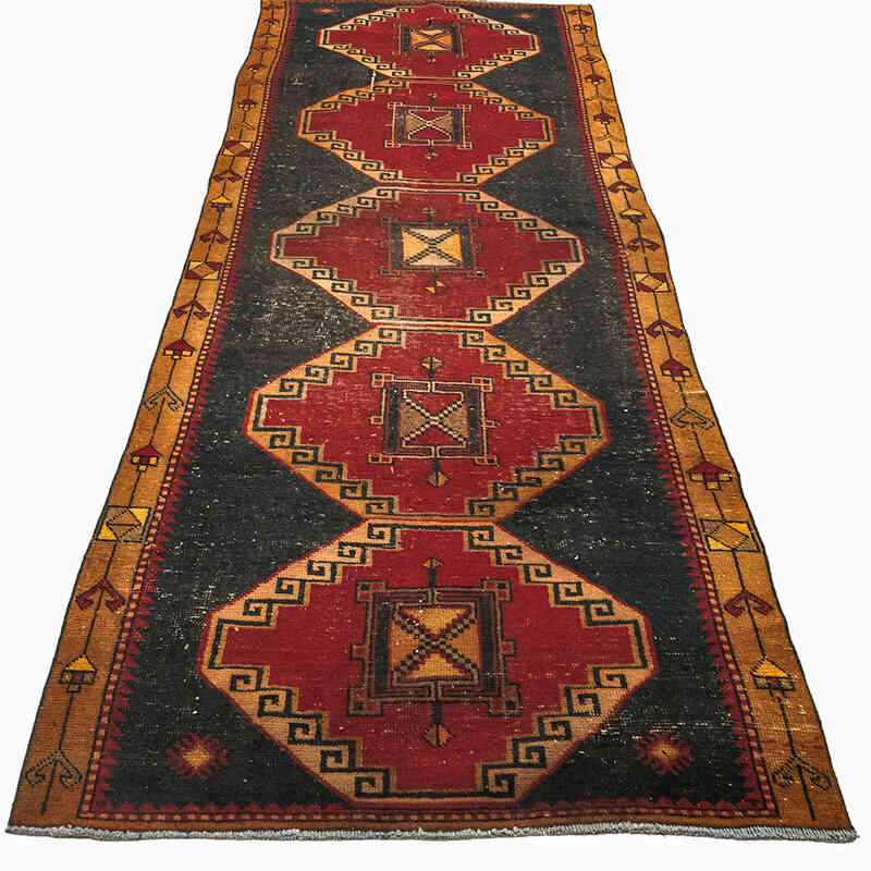 Alfombra Turca Vintage De Pasillo - 109 cm x 317 cm - K0072963