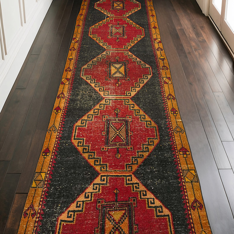 Alfombra Turca Vintage De Pasillo - 109 cm x 317 cm - K0072963
