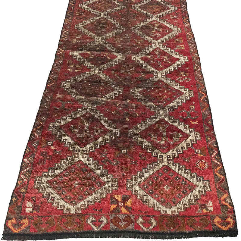 Alfombra Vintage Turca Anudada a Mano - 90 cm x 202 cm - K0072968