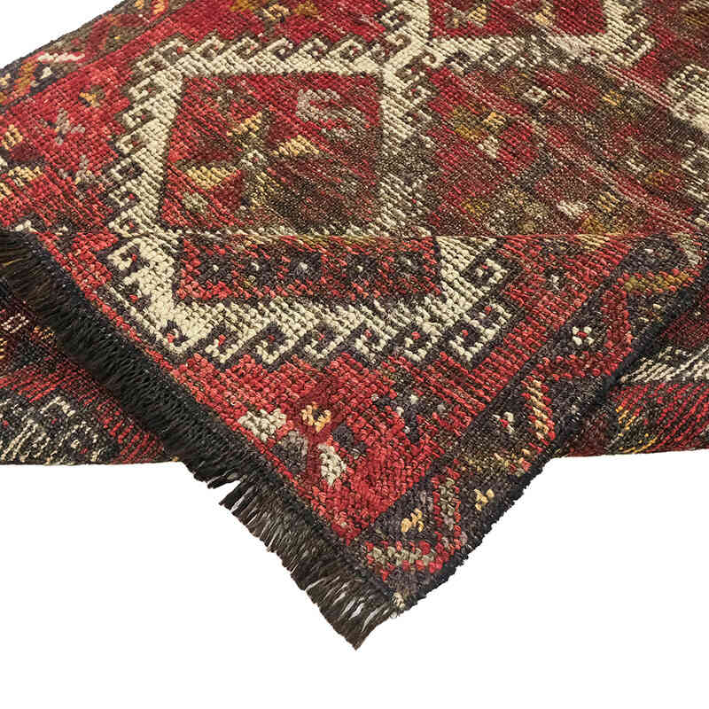 Alfombra Vintage Turca Anudada a Mano - 90 cm x 202 cm - K0072968