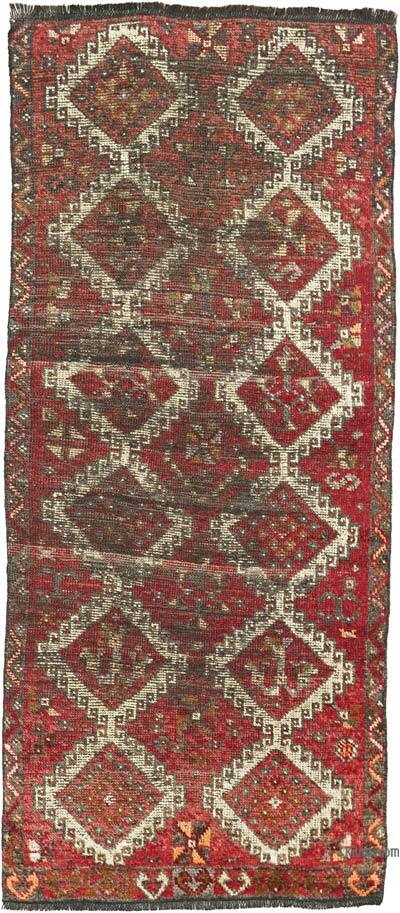 El Dokuma Vintage Halı - 90 cm x 202 cm