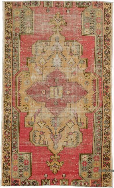 Vintage Turkish Hand-Knotted Rug - 4' 4" x 7' 3" (52" x 87")