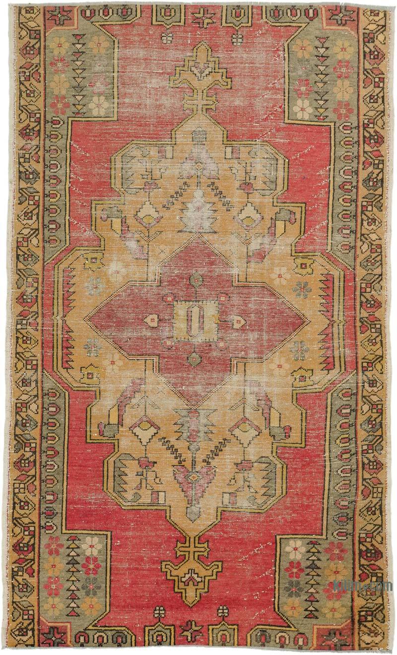 Vintage Turkish Hand-Knotted Rug - 4' 4" x 7' 3" (52" x 87") - K0072969