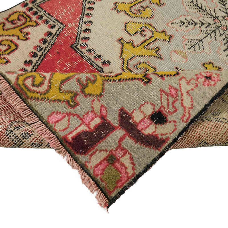 Alfombra Vintage Turca Anudada a Mano - 110 cm x 198 cm - K0072972
