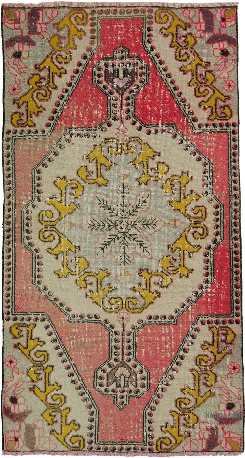 Alfombra Vintage Turca Anudada a Mano - 110 cm x 198 cm - K0072972