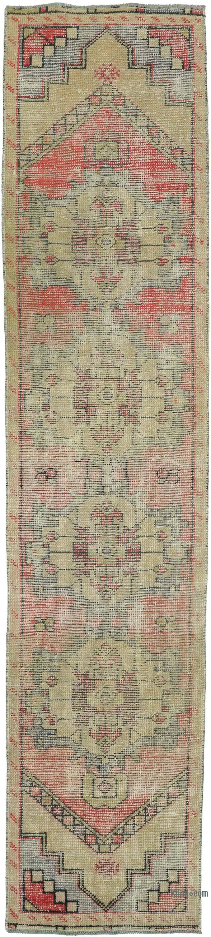 Vintage Turkish Hand-Knotted Runner - 2'  x 8' 10" (24" x 106") - K0072975