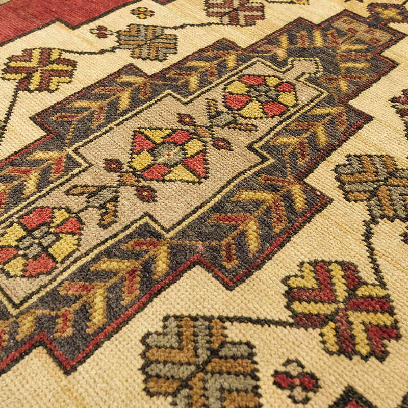 Alfombra Vintage Turca Anudada a Mano - 105 cm x 221 cm - K0072982