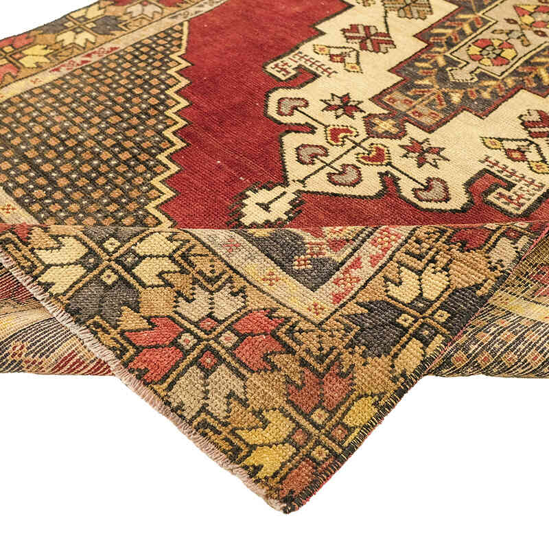 Alfombra Vintage Turca Anudada a Mano - 105 cm x 221 cm - K0072982