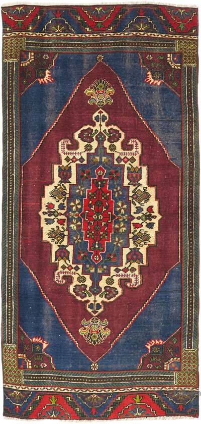 Vintage Turkish Hand-Knotted Rug - 3' 2" x 6' 7" (38" x 79")