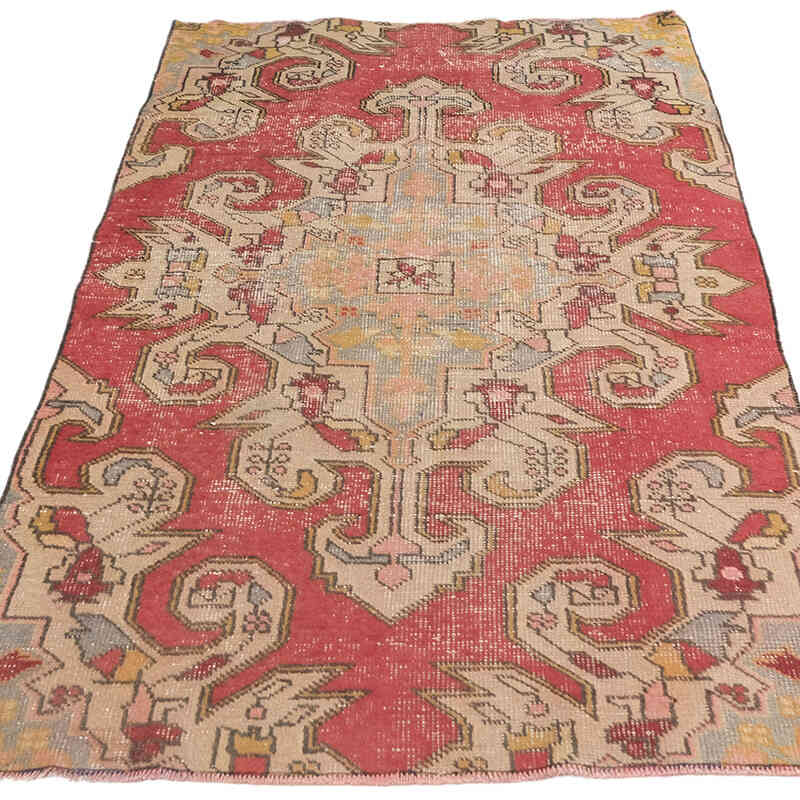 Vintage Turkish Hand-Knotted Rug - 3' 8" x 6' 1" (44" x 73") - K0072986