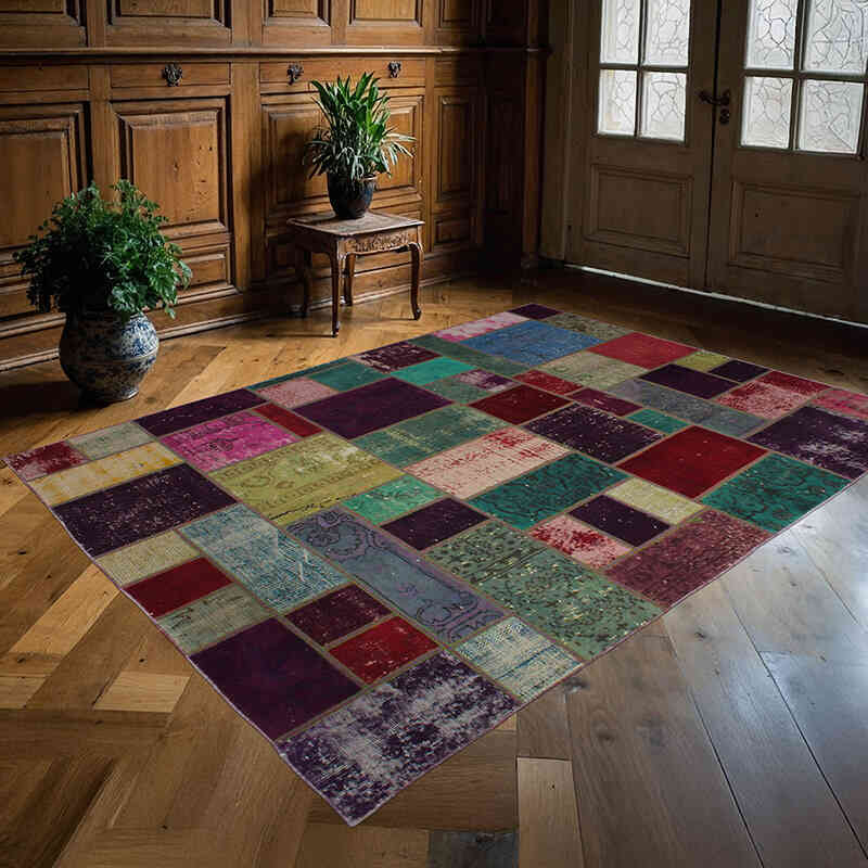 Alfombra Turca de Retazos - 165 cm x 220 cm - K0072995