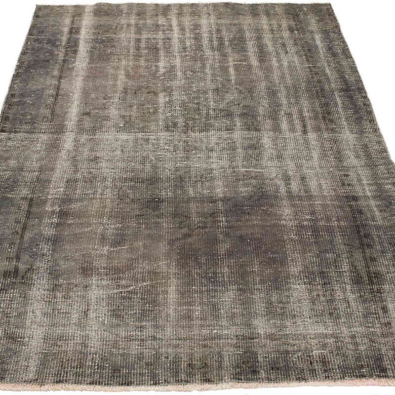 Over-dyed Vintage Hand-Knotted Turkish Rug - 5' 2" x 7' 5" (62" x 89") - K0073011