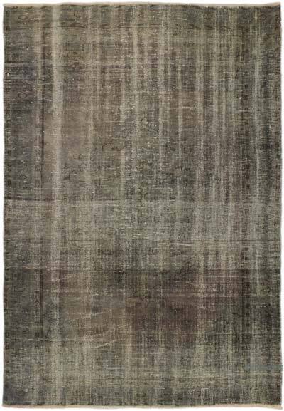 Alfombra Turca Vintage Sobre-teñida - 157 cm x 225 cm