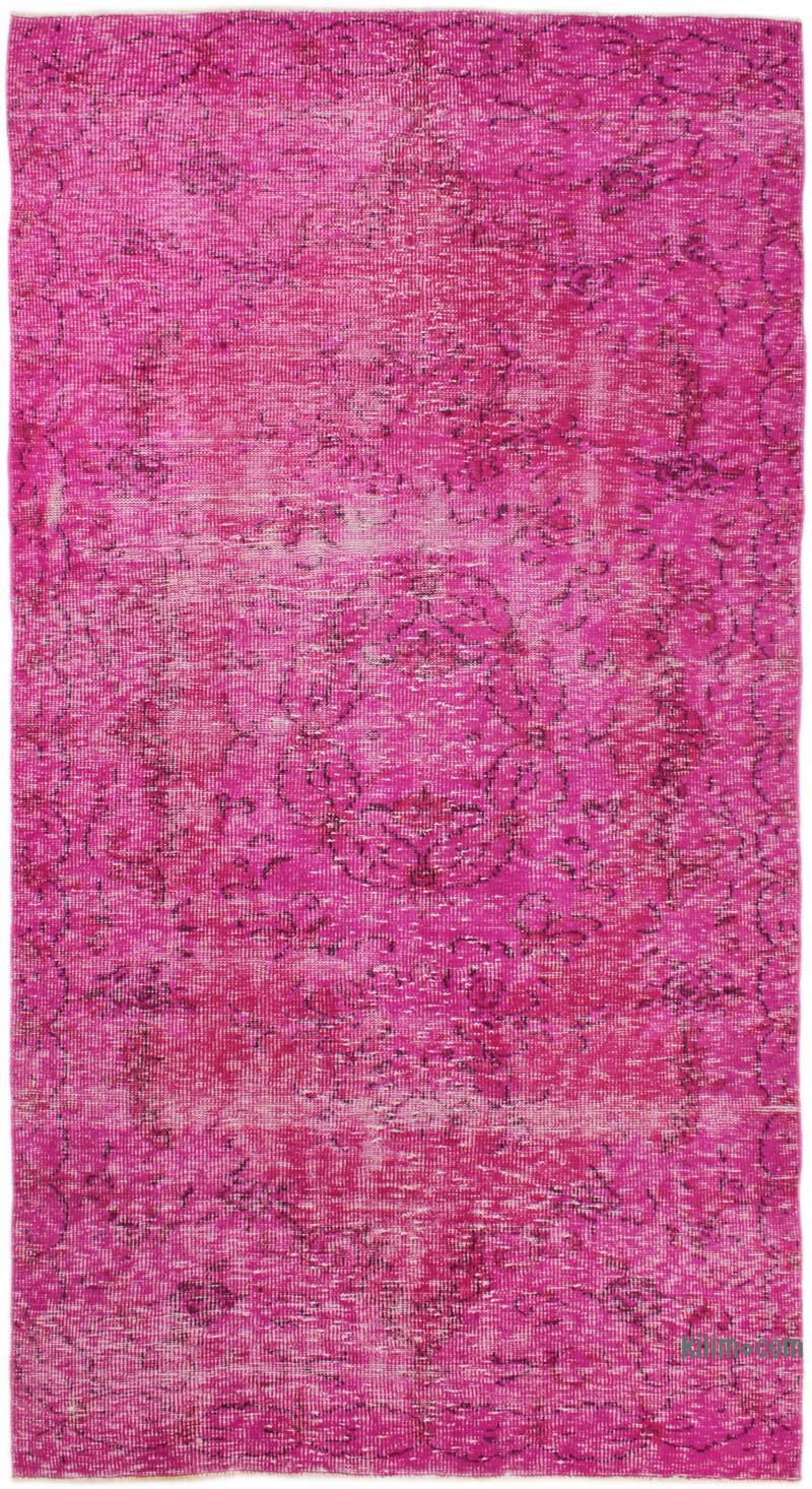 Boyalı El Dokuma Vintage Halı - 148 cm x 277 cm - K0073012