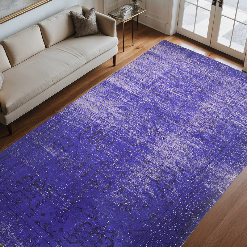 Alfombra Turca Vintage Sobre-teñida - 208 cm x 329 cm - K0073013