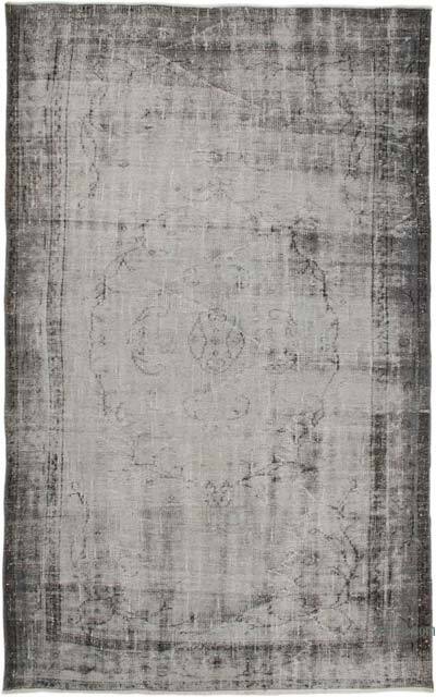 Over-dyed Vintage Hand-Knotted Turkish Rug - 5' 6" x 8' 11" (66" x 107")