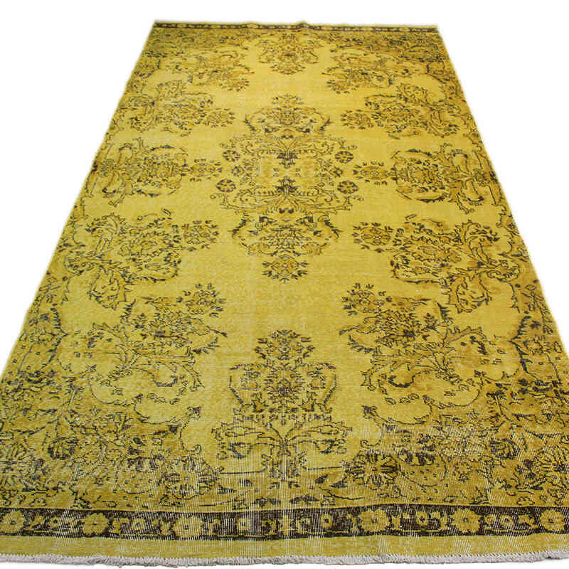 Alfombra Turca Vintage Sobre-teñida - 174 cm x 345 cm - K0073017