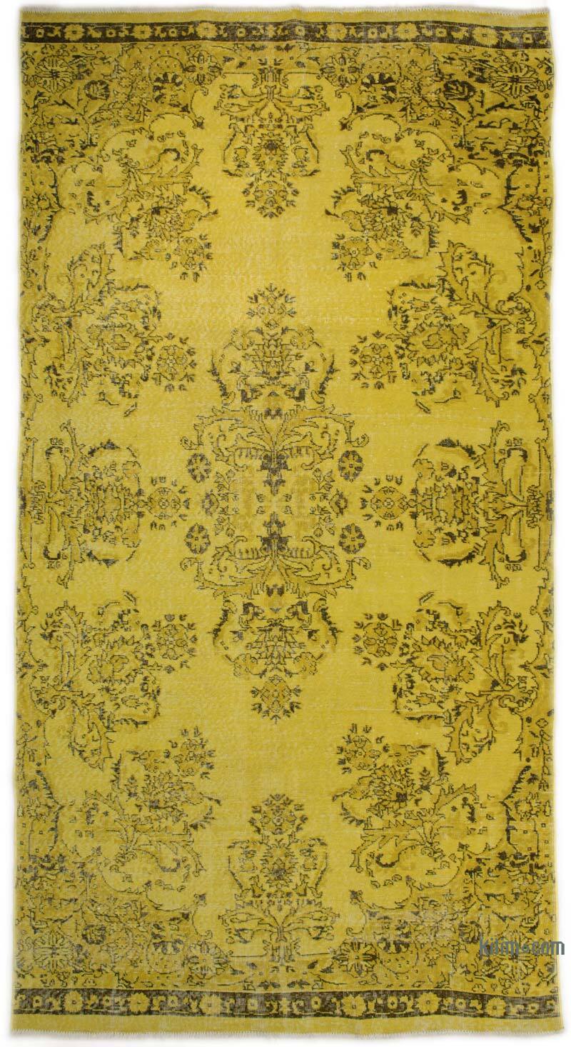 Alfombra Turca Vintage Sobre-teñida - 174 cm x 345 cm - K0073017
