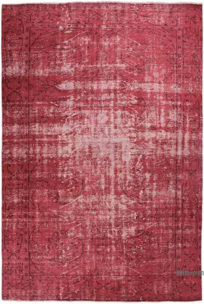 Boyalı El Dokuma Vintage Halı - 200 cm x 300 cm