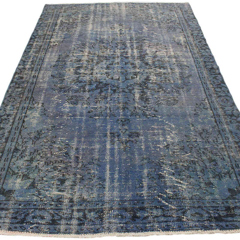 Boyalı El Dokuma Vintage Halı - 162 cm x 278 cm - K0073020