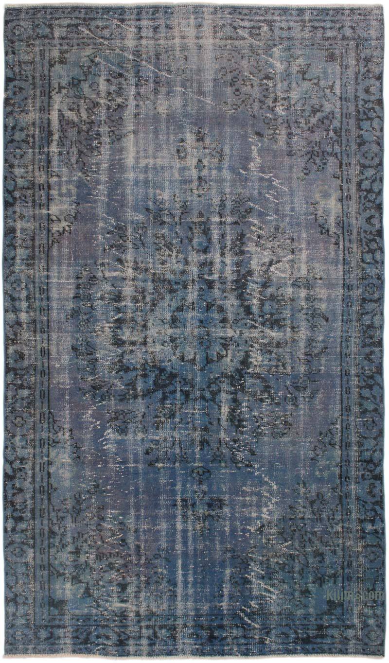 Boyalı El Dokuma Vintage Halı - 162 cm x 278 cm - K0073020