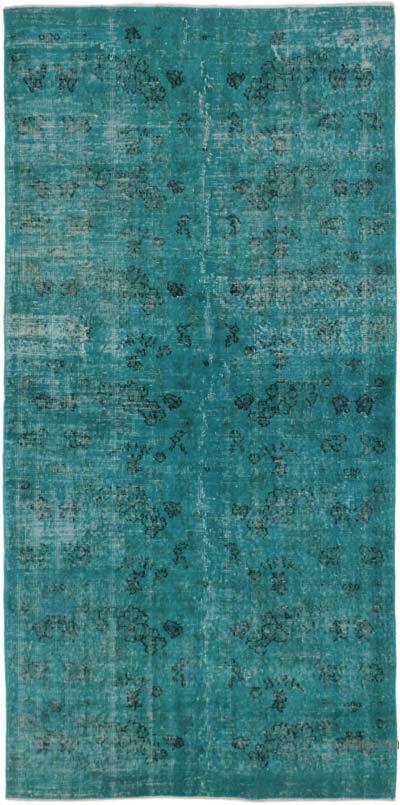 Alfombra Turca Vintage Sobre-teñida - 120 cm x 244 cm