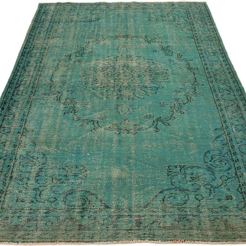 Boyalı El Dokuma Vintage Halı - 184 cm x 284 cm - K0073026