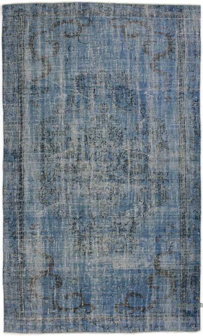 Boyalı El Dokuma Vintage Halı - 168 cm x 282 cm