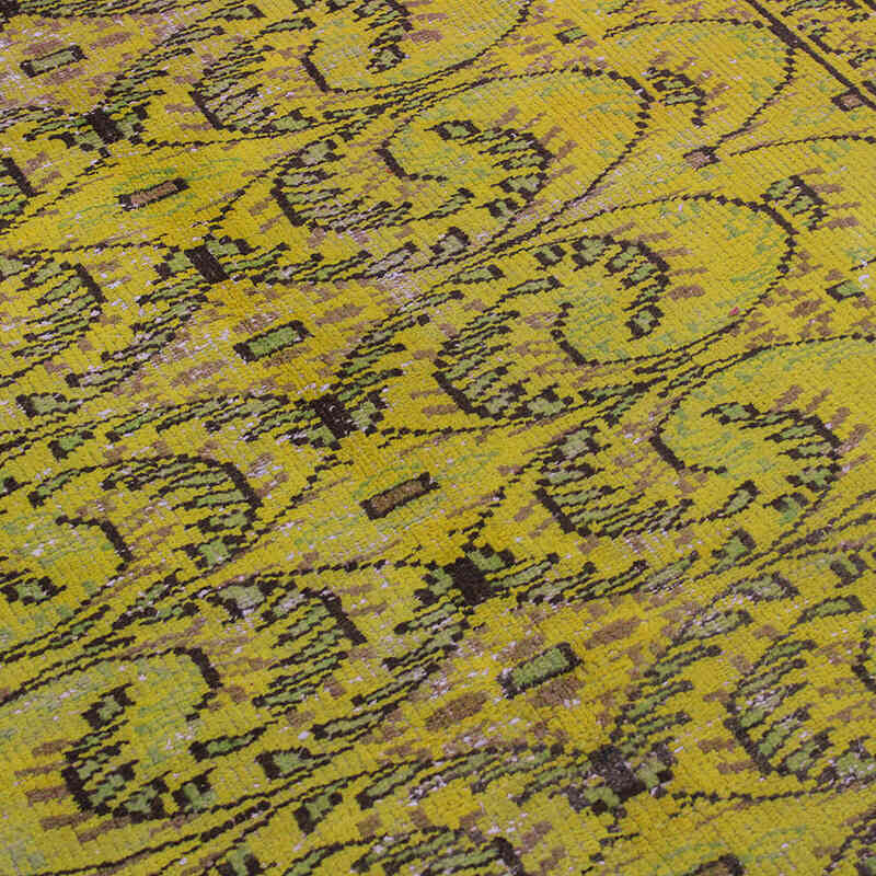 Over-dyed Vintage Hand-Knotted Turkish Rug - 4' 9" x 7' 9" (57" x 93") - K0073031