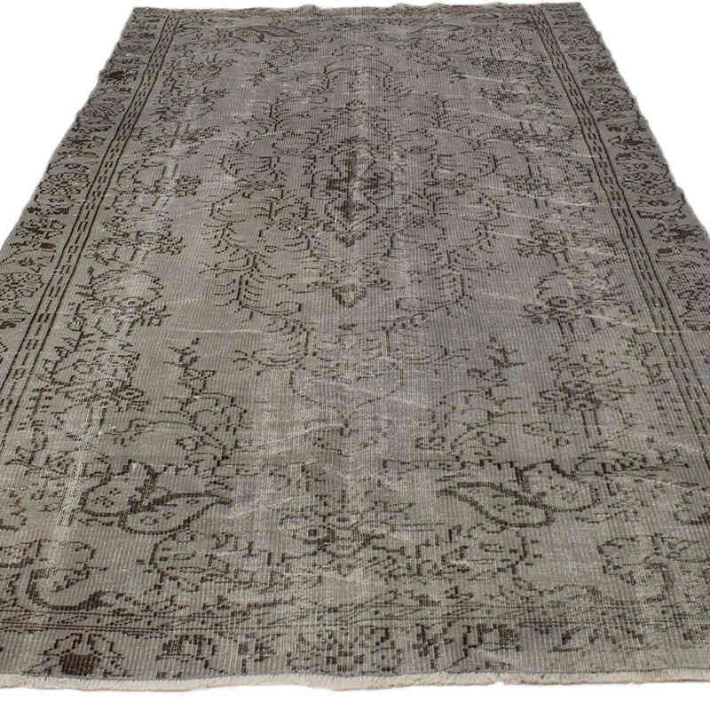 Boyalı El Dokuma Vintage Halı - 163 cm x 300 cm - K0073034