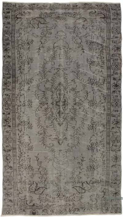 Boyalı El Dokuma Vintage Halı - 163 cm x 300 cm