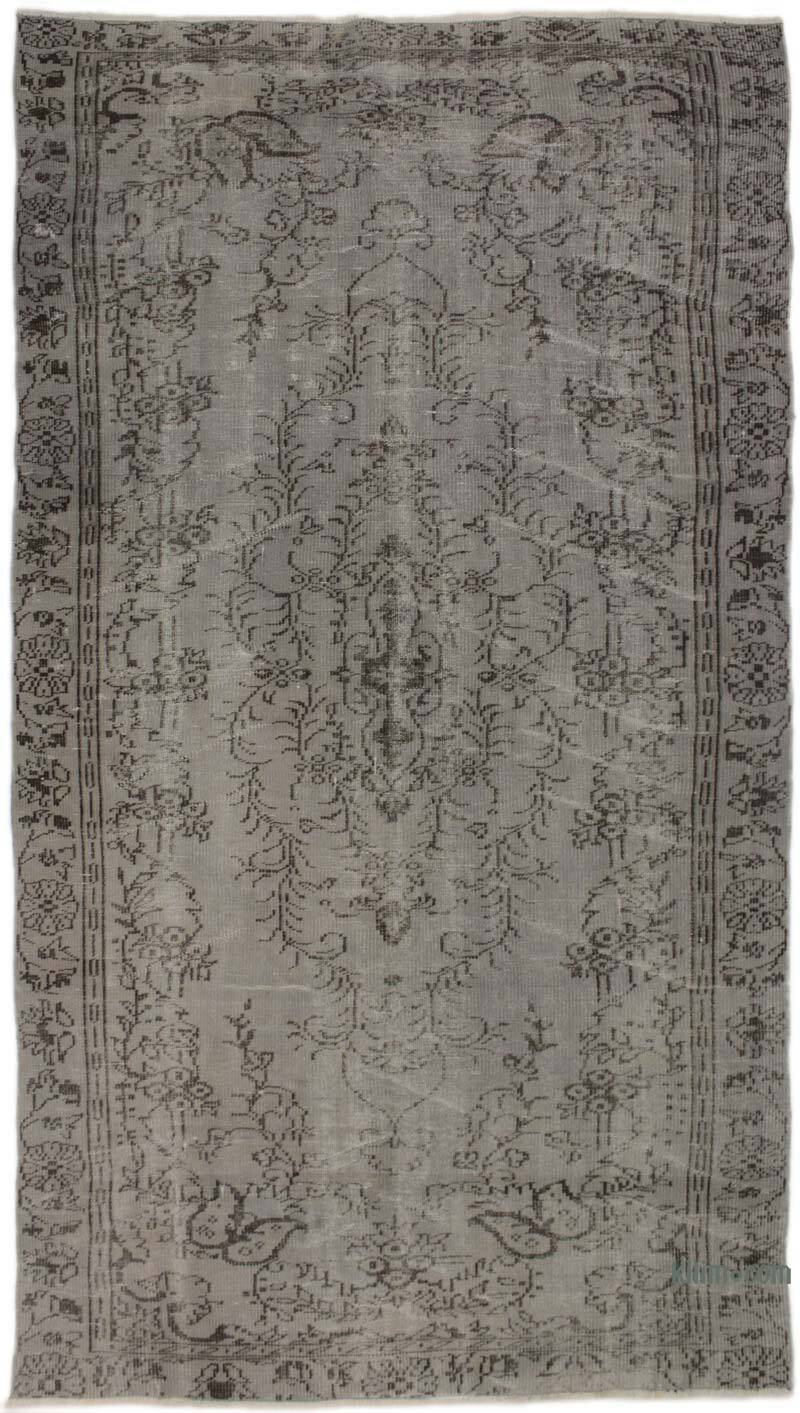 Boyalı El Dokuma Vintage Halı - 163 cm x 300 cm - K0073034