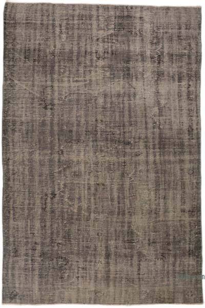 Over-dyed Vintage Hand-Knotted Turkish Rug - 5' 11" x 9' 2" (71" x 110")