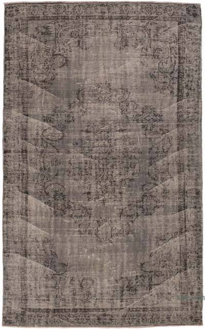 Over-dyed Vintage Hand-Knotted Turkish Rug - 5' 9" x 9' 3" (69" x 111")