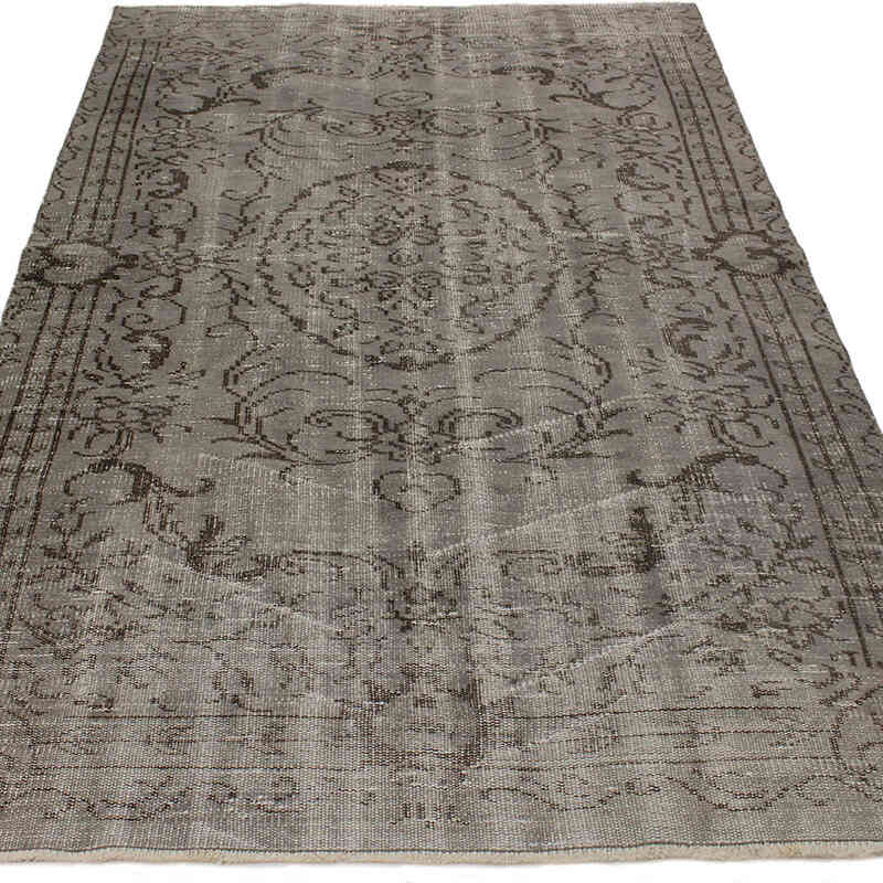 Over-dyed Vintage Hand-Knotted Turkish Rug - 4' 6" x 7' 10" (54" x 94") - K0073038