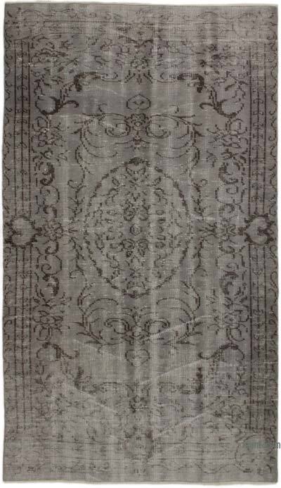 Over-dyed Vintage Hand-Knotted Turkish Rug - 4' 6" x 7' 10" (54" x 94")