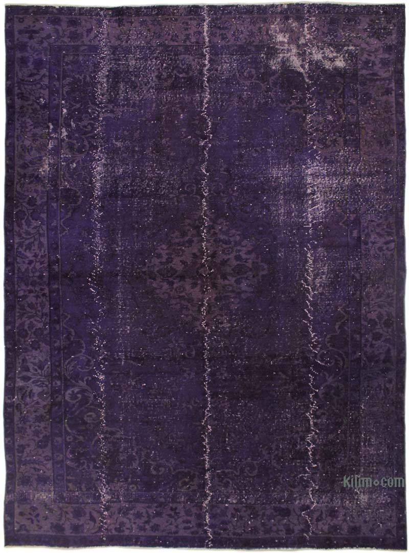 Boyalı El Dokuma Vintage Halı - 214 cm x 290 cm - K0073041