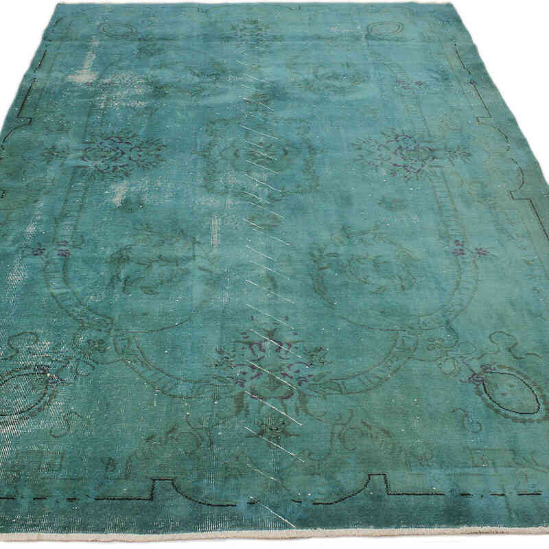 Boyalı El Dokuma Vintage Halı - 188 cm x 283 cm - K0073049