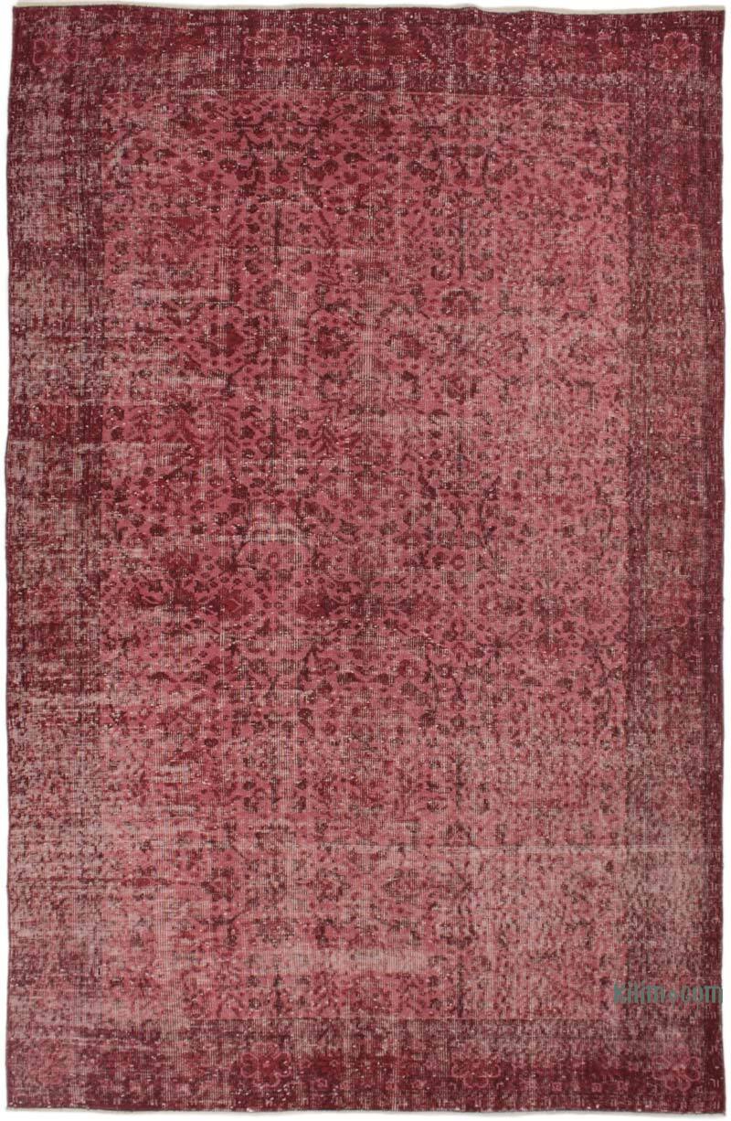Boyalı El Dokuma Vintage Halı - 177 cm x 276 cm - K0073053