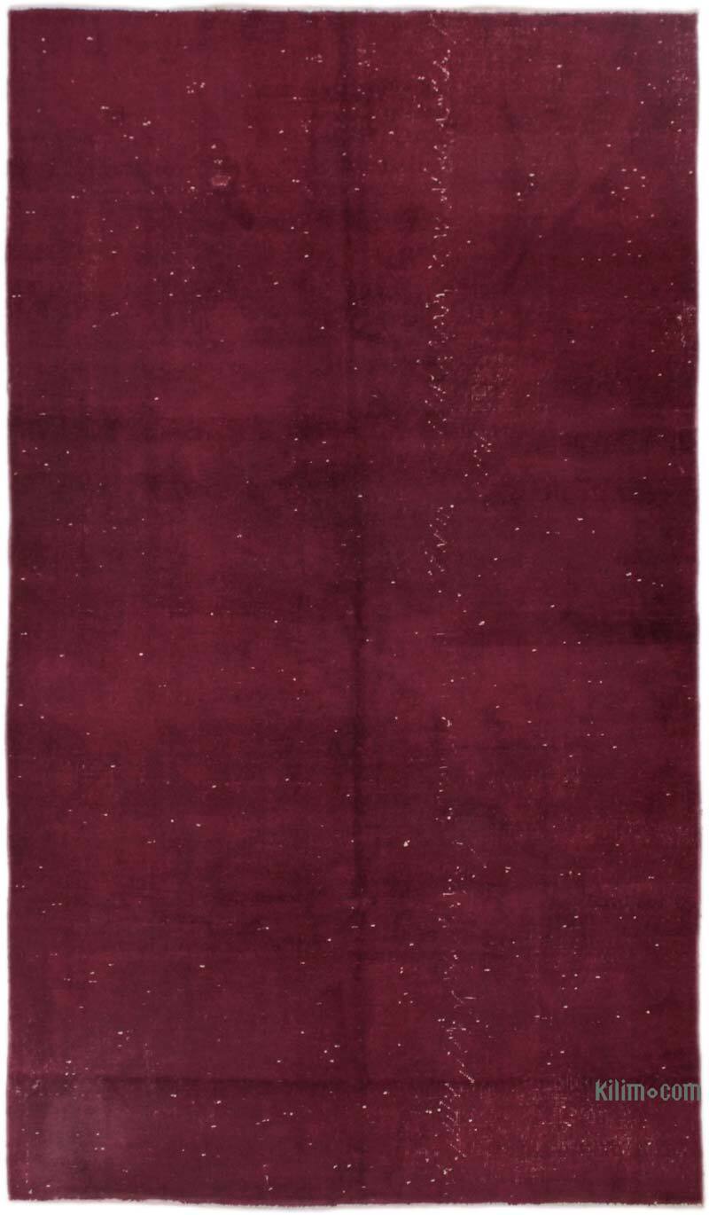 Over-dyed Vintage Hand-Knotted Turkish Rug - 4' 9" x 8' 2" (57" x 98") - K0073058