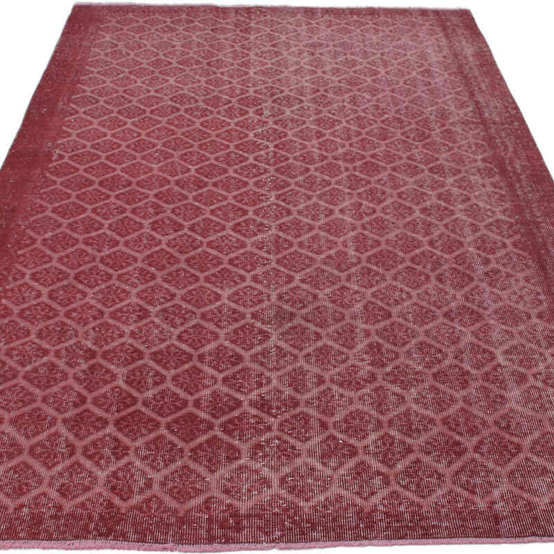 Boyalı El Dokuma Vintage Halı - 151 cm x 243 cm - K0073060
