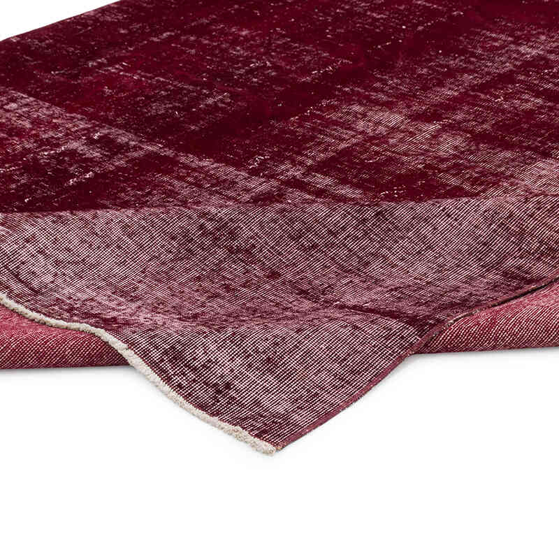 Over-dyed Vintage Hand-Knotted Turkish Rug - 6' 5" x 9' 1" (77" x 109") - K0073061