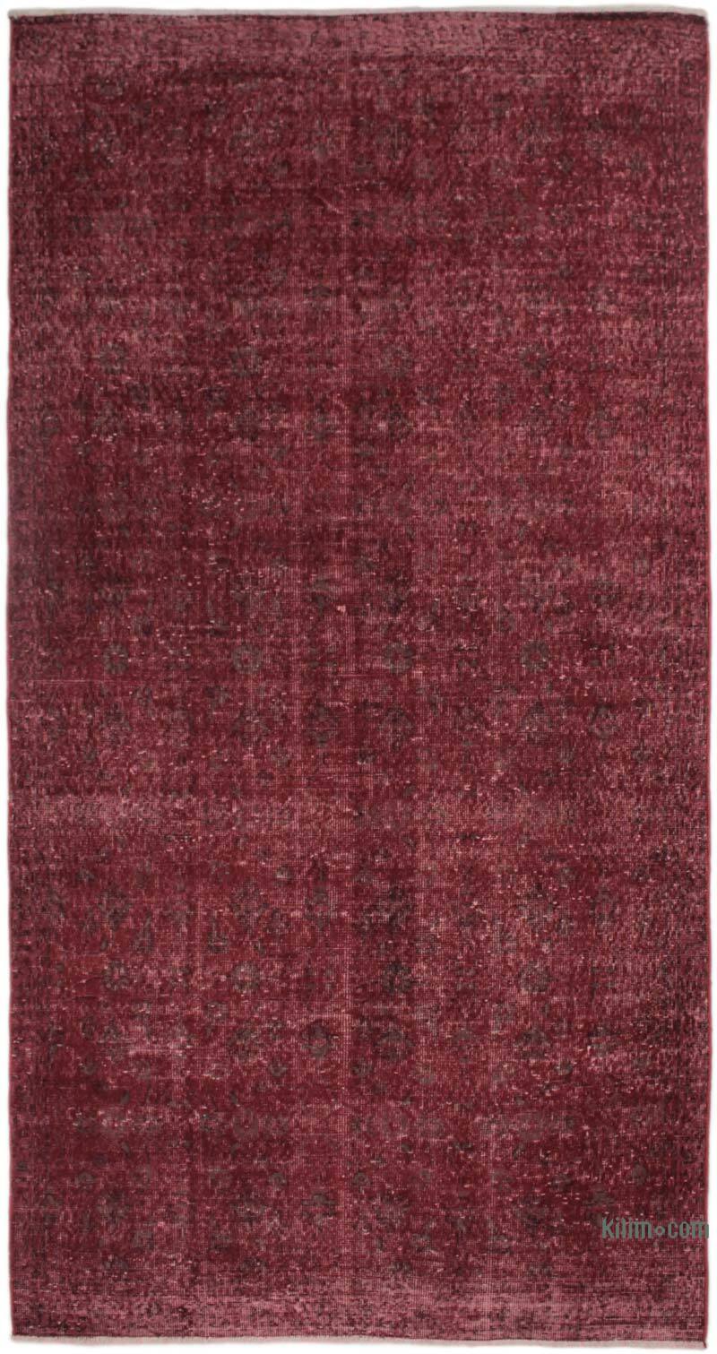 Over-dyed Vintage Hand-Knotted Turkish Rug - 4' 11" x 9' 3" (59" x 111") - K0073062