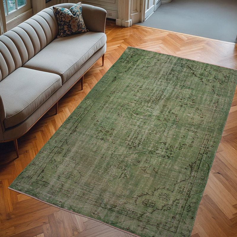 Alfombra Turca Vintage Sobre-teñida - 170 cm x 275 cm - K0073064