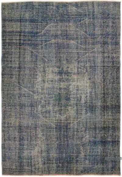 Over-dyed Vintage Hand-Knotted Turkish Rug - 5' 10" x 8' 6" (70" x 102")
