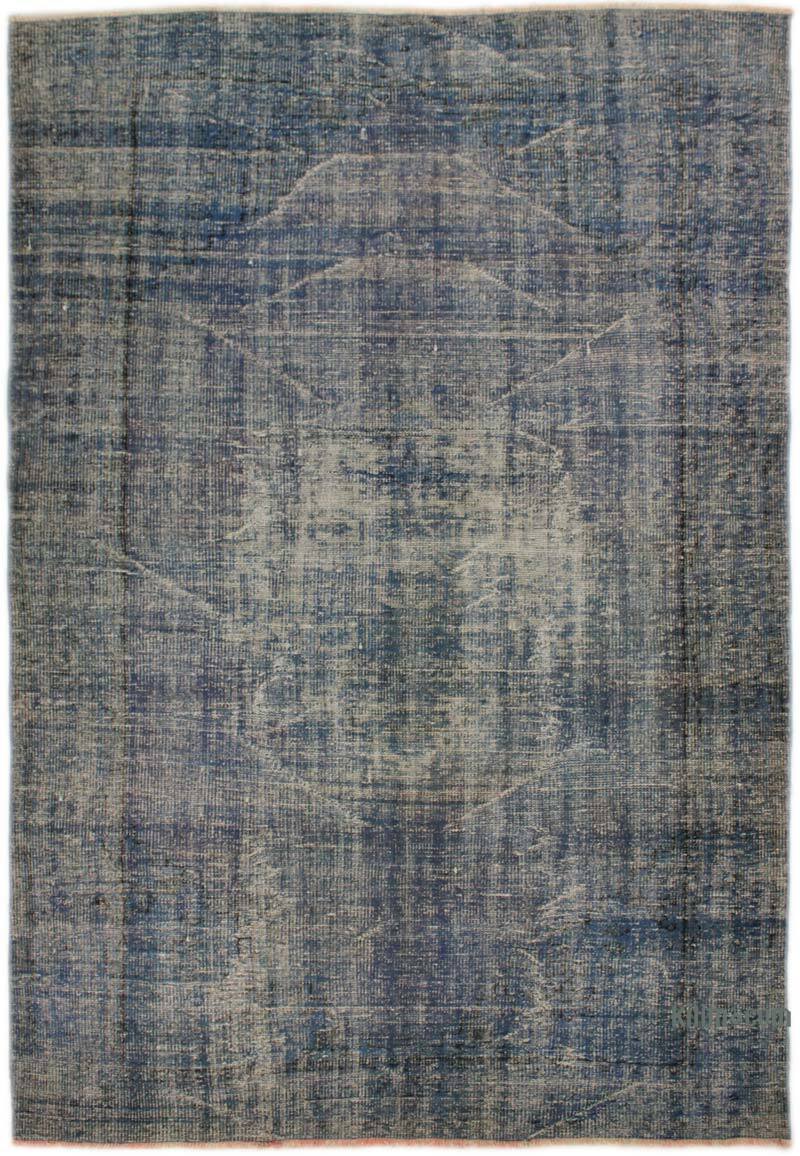 Over-dyed Vintage Hand-Knotted Turkish Rug - 5' 10" x 8' 6" (70" x 102") - K0073065