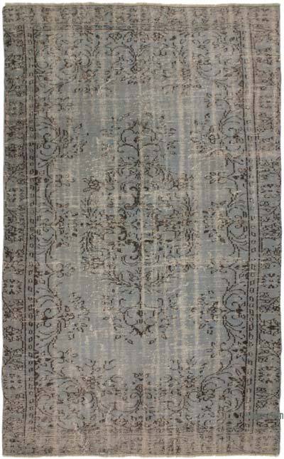 Boyalı El Dokuma Vintage Halı - 172 cm x 282 cm